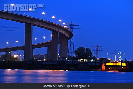
                Brücke, Hamburg, Köhlbrandbrücke                   