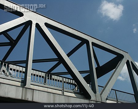 
                Konstruktion, Stahlbrücke, Brückenbau                   