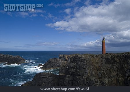 
                Leuchtturm, Klippe, Atlantik, Hebriden                   