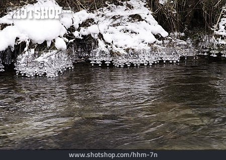 
                Eis, Fluss, Ufer                   