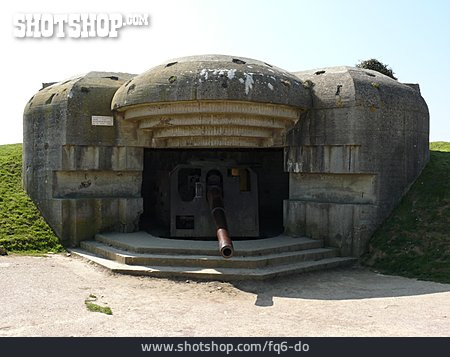 
                Kanone, Bunker, Atlantikwall, 2. Weltkrieg, Geschütz                   