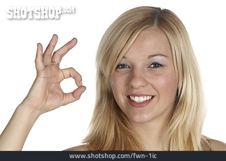 
                Handzeichen, O.k., Anerkennung                   