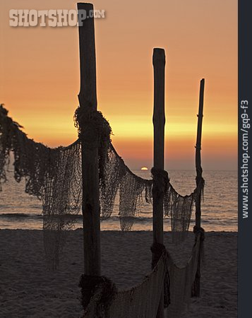 
                Sunset, Fishing Net                   