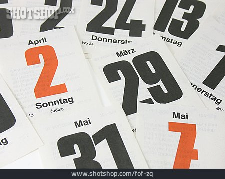 
                Kalender, Datum, Kalenderblatt                   
