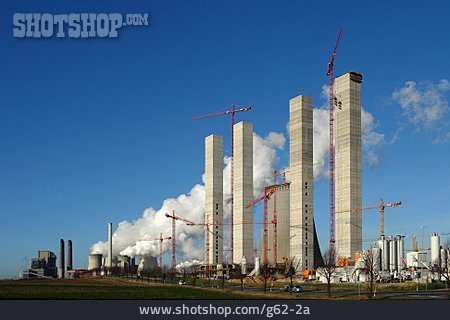 
                Kohlekraftwerk, Kraftwerk, Baustelle                   