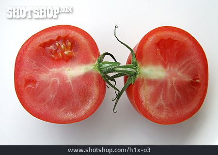 
                Tomate, Halbiert, Strauchtomate                   