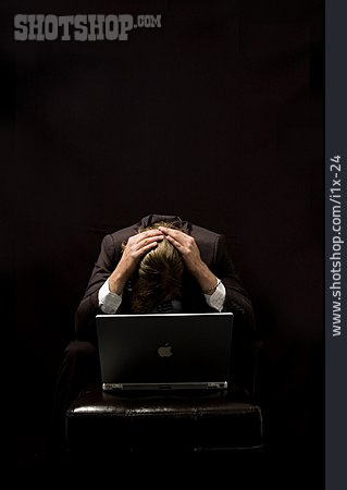 
                Businessman, Frustration, Doubts & Worry, Laptop, Burnout                   