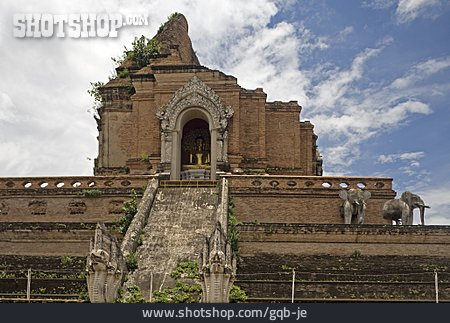 
                Ruine, Thailand, Wat Chedi Luang                   