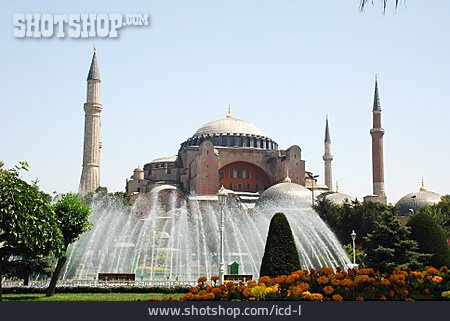 
                Moschee, Minarett, Istanbul, Hagia Sophia                   