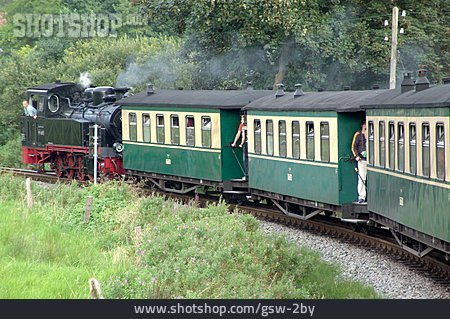 
                Eisenbahn, Historisches Fahrzeug, Schmalspurbahn, Rügensche Kleinbahn                   