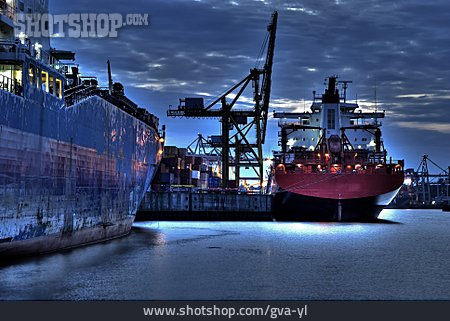 
                Hafen, Containerschiff                   