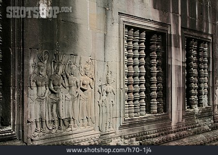 
                Relief, Bildhauerei, Kambodscha, Angkor Wat                   