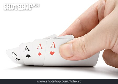 
                Spielkarten, Poker, Vier Asse                   