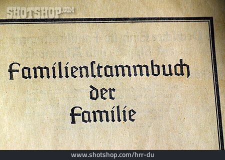 
                Stammbuch, Familienstammbuch                   