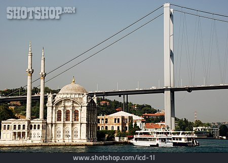 
                Moschee, Bosporus, Istanbul, Bosporus-brücke, Ortaköy-moschee                   
