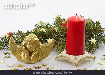 
                Tischdekoration, Kerze, Engel, Weihnachtsdekoration                   