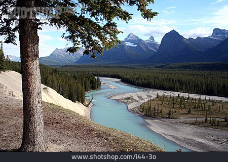 
                Landschaft, Gebirge, Fluss, Kanada                   