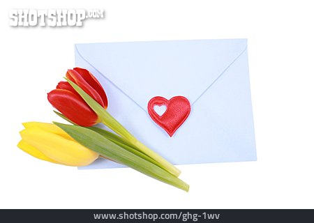 
                Valentinstag, Brief, Liebesbrief, Briefumschlag                   
