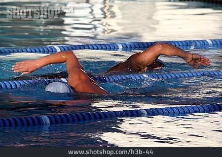 
                Wettbewerb & Konkurrenz, Kraulen, Schwimmer                   