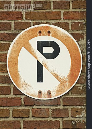 
                Verkehrsschild, Parken, Verboten                   