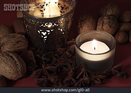 
                Leuchten, Kerze, Weihnachtsdekoration, Adventszeit                   