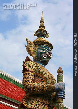 
                Bangkok, Wächterstatue                   