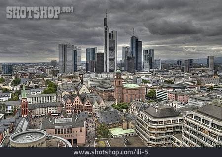 
                Gewitterwolke, Stadt, Frankfurt Am Main                   