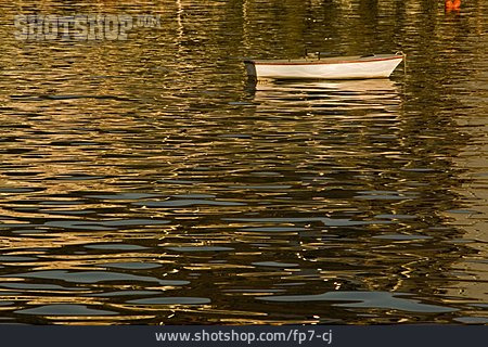 
                Wasser, Boot, Golden, Abendlicht                   