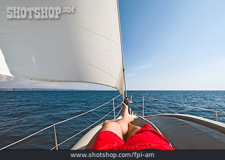 
                Sorglos & Entspannt, Freizeit, Pause & Auszeit, Segel, Segelboot, Segeln                   