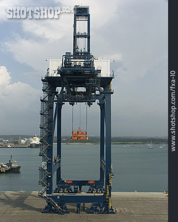 
                Harbor, Container Port, Loading Crane, Panama Canal                   
