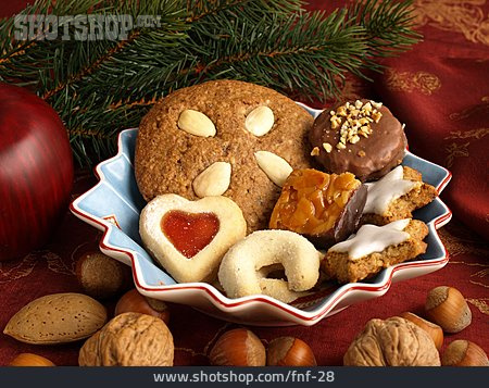 
                Weihnachten, Keks, Plätzchenteller                   