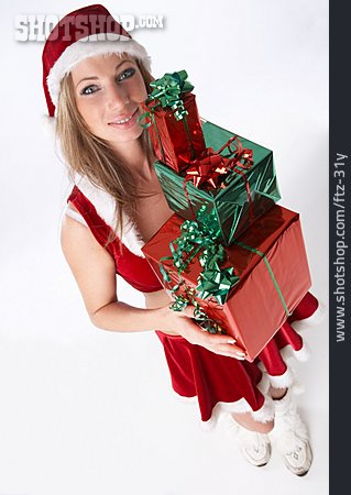 
                Geschenk, Weihnachtsgeschenk, Weihnachtsfrau                   