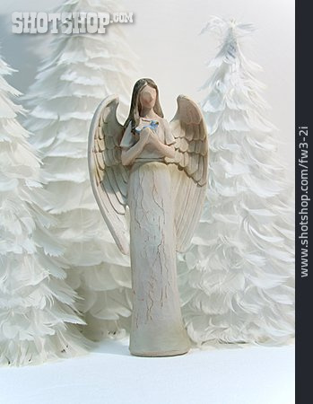 
                Engel, Holzfigur, Weihnachtsdekoration                   