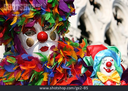 
                Karneval, Kostüm, Venedig, Clown                   