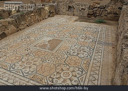 
                Archäologie, Mosaik, Fußbodenmosaik                   