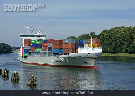 
                Kanal, Containerschiff                   