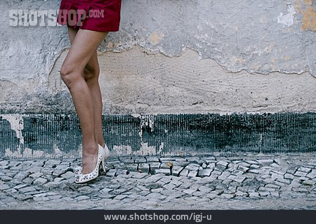 
                Bein, Prostituierte, Frauenbein                   