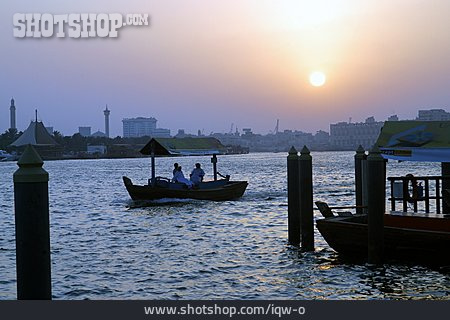 
                Sunset, Dubai, Water Taxi, Dubai Creek                   