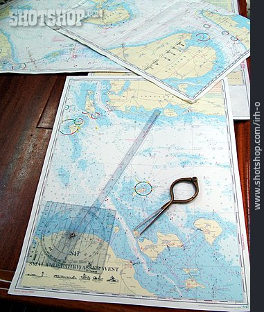 
                Navigation, Seekarte, Navigationsinstrument                   