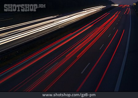 
                Autobahn, Lichtspur                   