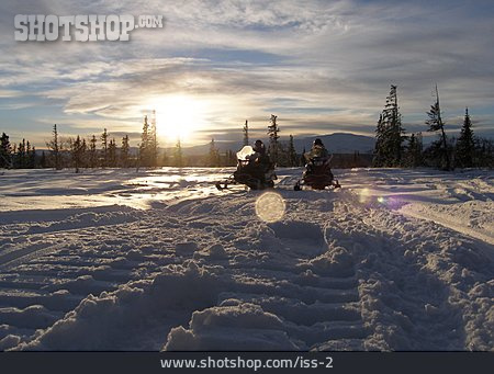 
                Greenland, Snowmobiling, Winter Journey                   