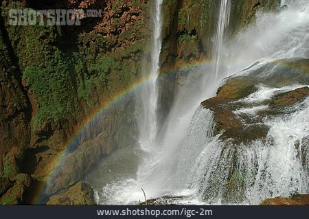 
                Wasserfall, Regenbogen                   