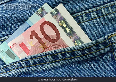 
                Jeans, Hosentasche, Taschengeld                   