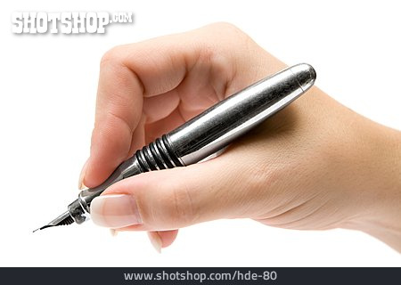 
                Schreiben, Füller, Unterschreiben                   
