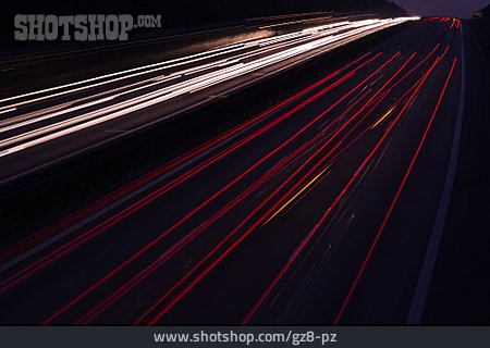 
                Autobahn, Lichtspur                   
