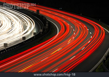 
                Autobahn, Kurve, Mobilität, Lichtspur                   