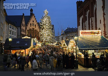 
                Frankfurt, Weihnachtsmarkt, Frankfurter Römer                   
