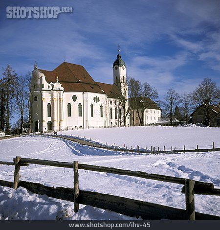 
                Winter, Kirche, Wieskirche                   