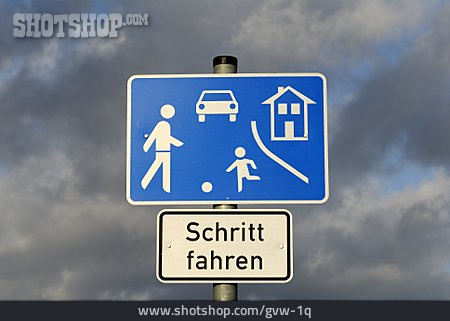 
                Verkehrsschild, Spielstraße                   