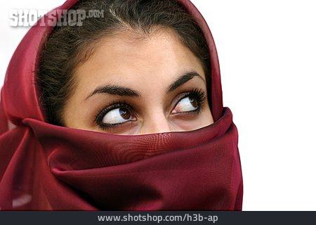 
                Junge Frau, Frau, Kopftuch, Muslimin                   